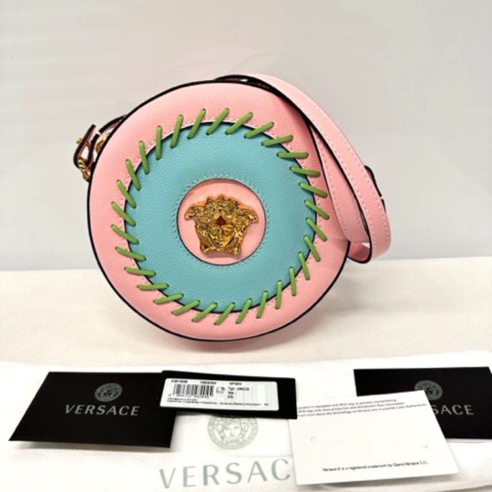 Brand new Versace La Medusa Round Whipstitch Camera Bag